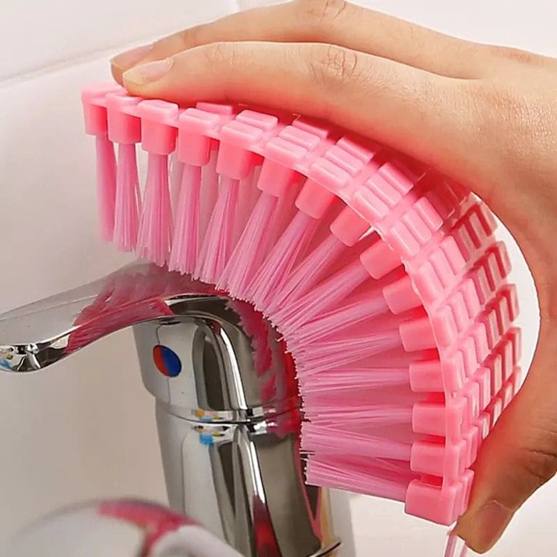 360˚ Degree Flexible Corner Cleaning Brush, Kitchen Sink Brush, Bendable Bristle Brush, Wall Ceramic Tile Floor Cleaning Brush 360˚ Degree Flexible Corner Cleaning Brush, Kitchen Sink Brush, Bendable Bristle Brush, Wall Ceramic Tile Floor Cleaning Brush